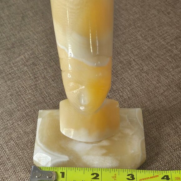 Nefertiti Onyx Stone Egyptian Queen Sculpture Shelf Decor - Picture 9 of 9